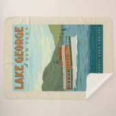 Lake George, New York |  boot Sherpa Deken (Voorkant (horizontaal))