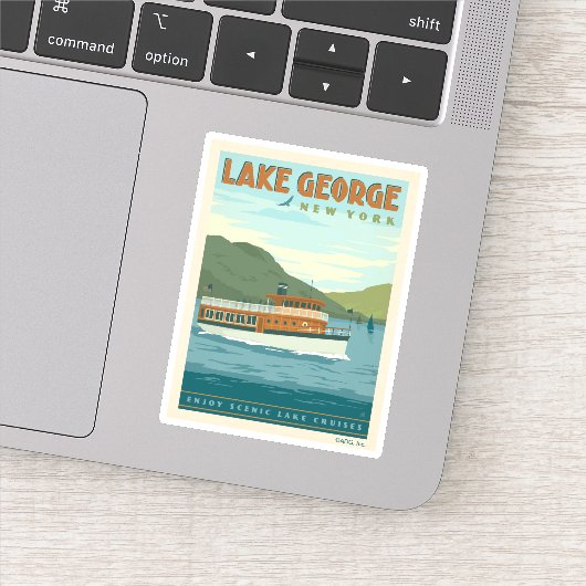 Lake George, New York |  boot Sticker (Detail)