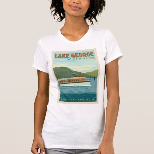 Lake George, New York | boot T-shirt (Voorkant)