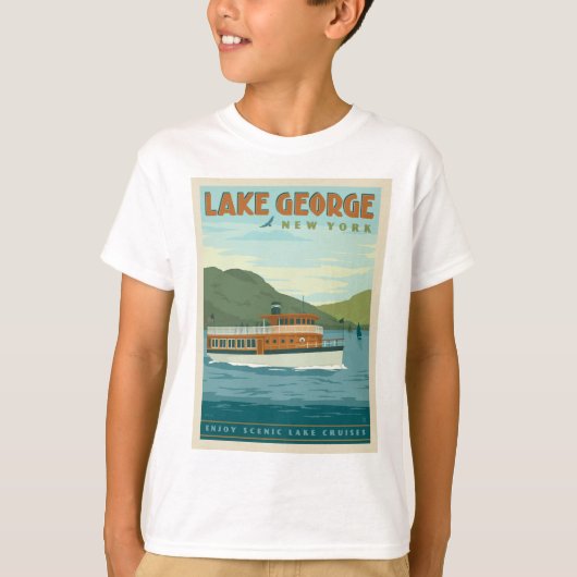 Lake George, New York | boot T-shirt (Voorkant)