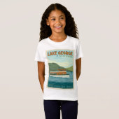 Lake George, New York |  boot T-shirt (Voorkant volledig)