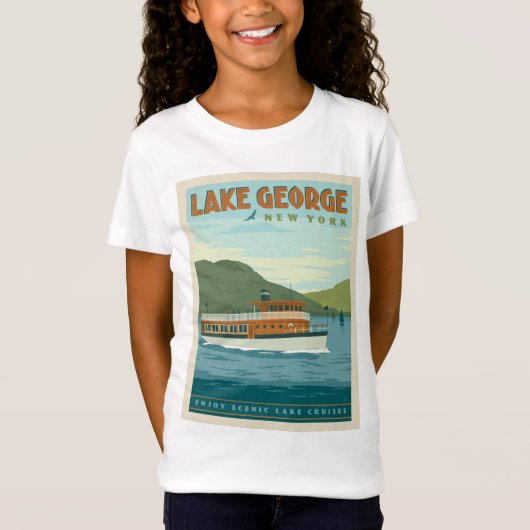 Lake George, New York |  boot T-shirt (Voorkant)