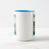 Lake George, New York |  boot Tweekleurige Koffiemok (Center)