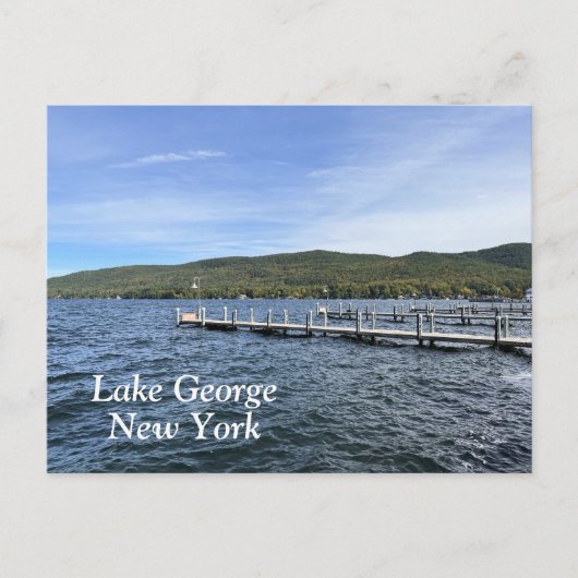 Lake George New York Briefkaart (Voorkant)