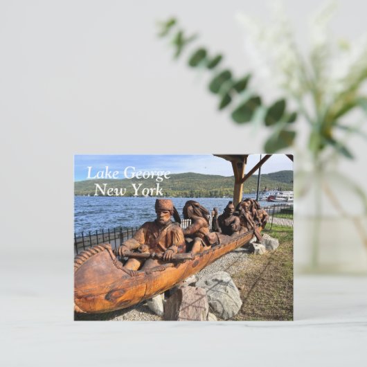 Lake George New York Briefkaart (Staand voorkant)