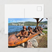 Lake George New York Briefkaart (Voorkant / Achterkant)