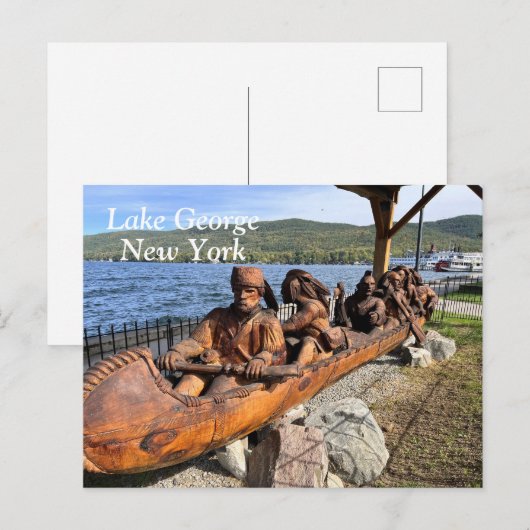 Lake George New York Briefkaart (Voorkant / Achterkant)