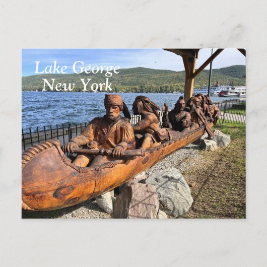 Lake George New York Briefkaart (Voorkant)