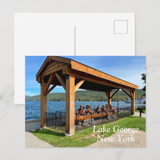Lake George New York Briefkaart (Voorkant / Achterkant)