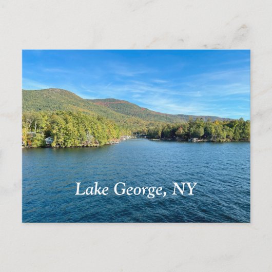 Lake George New York Briefkaart (Voorkant)