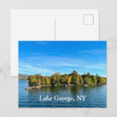 Lake George New York Briefkaart (Voorkant / Achterkant)