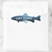 Lake George New York Fish Rechthoekige Sticker (Tas)