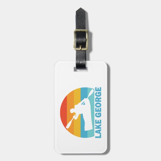 Lake George New York Kayak Bagagelabel (Voorkant verticaal)