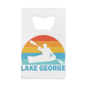 Lake George New York Kayak Creditkaart Flessenopener (Achterkant)