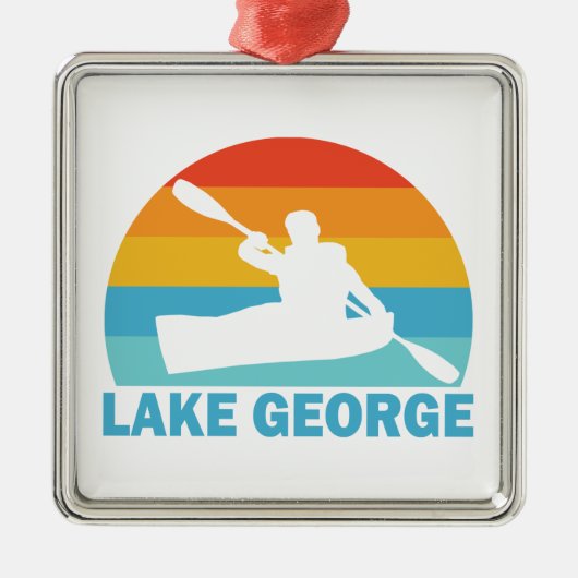Lake George New York Kayak Metalen Ornament (Voorkant)