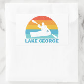 Lake George New York Kayak Rechthoekige Sticker (Tas)