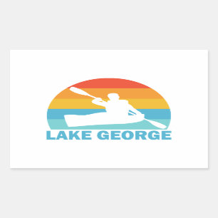Lake George New York Kayak Rechthoekige Sticker