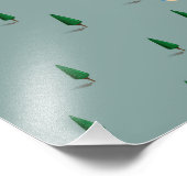 Lake George New York Map Foto Afdruk (Hoek)