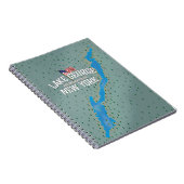 Lake George New York Map Notitieboek (Rechterzijde)