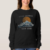 Lake George New York Mountain Sunset Scene Trui (Voorkant)