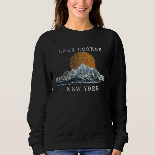 Lake George New York Mountain Sunset Scene Trui (Voorkant)