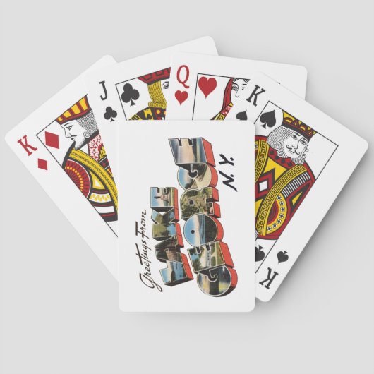 Lake George New York Pokerkaarten (Achterkant)