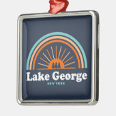 Lake George, New York Rainbow Metalen Ornament (Links)