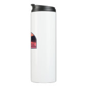 Lake George New York Red Sunrise Thermosbeker (Geroteerd rechts)