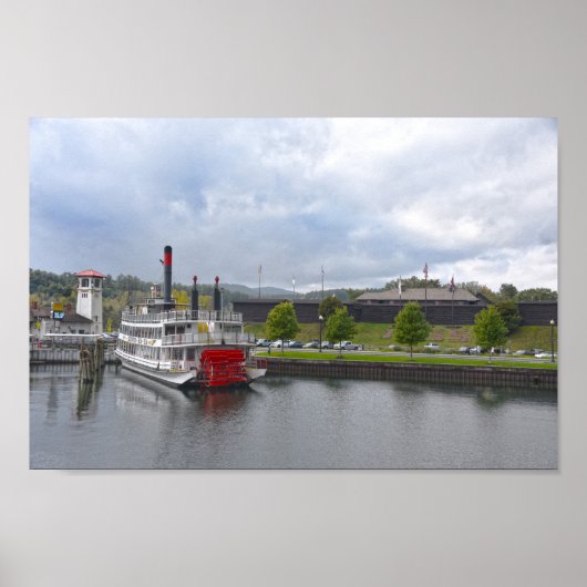 Lake George, New York, Steamship Poster (Voorkant)