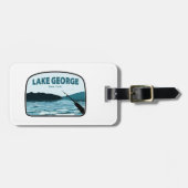 Lake George New York Vissen Rod Bagagelabel (Voorkant horizontaal)