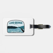 Lake George New York Vissen Rod Bagagelabel (Achterkant horizontaal)