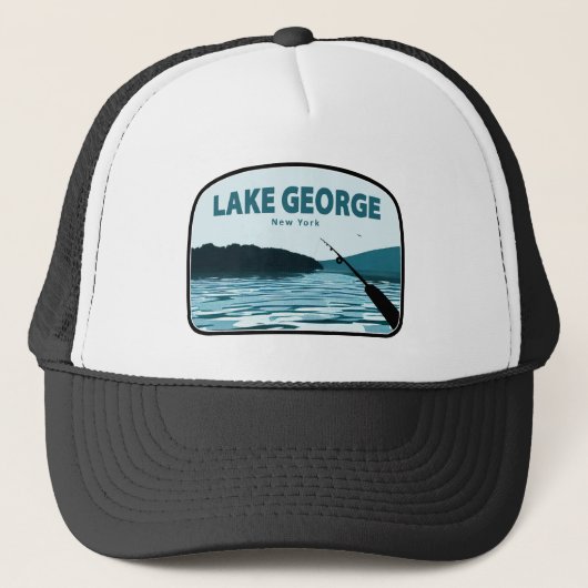 Lake George New York Vissen Rod Trucker Pet (Voorkant)