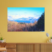 Lake George NY Canvas Afdruk (Insitu (Woonkamer))