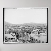 Lake George NY, Fort William Hotel Vinatge Poster (Voorkant)