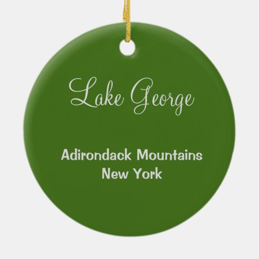 Lake George Ornament (Achterkant)