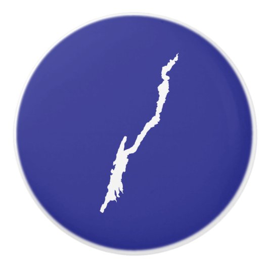 Lake George Porcelain Knob Keramische Knop (Voorkant)