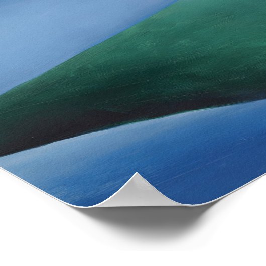 Lake George Reflection door Georgia O'Keeffe Poster (Hoek)