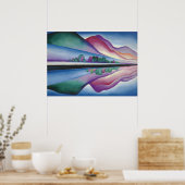 Lake George Reflection door Georgia O'Keeffe Poster (Keuken)