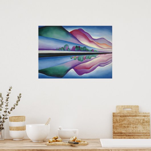 Lake George Reflection door Georgia O'Keeffe Poster (Keuken)