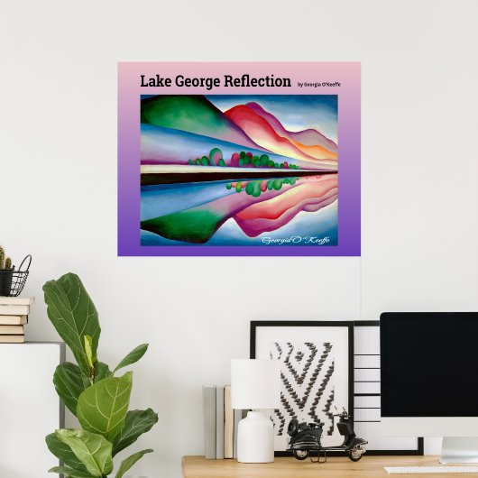 Lake George Reflection Poster (Thuiskantoor)