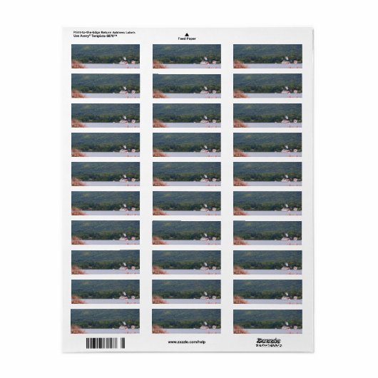 Lake George Return Address Labels (Full Sheet)