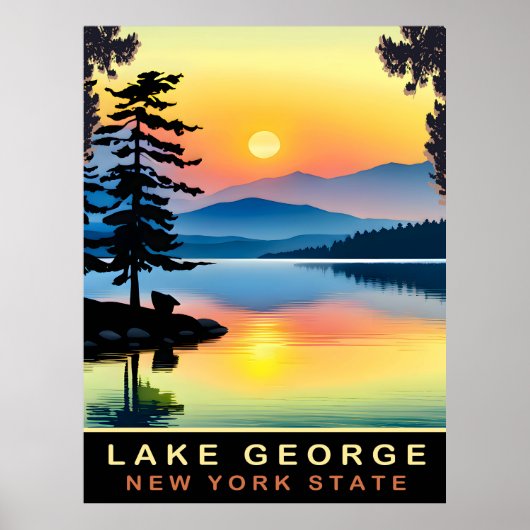 Lake George, staat New York, reizen Poster (Voorkant)