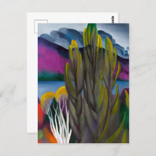 Lake George White Birch Georgië O'keeffe   Briefkaart