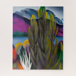 Lake George White Birch Georgië O'keeffe | Legpuzzel