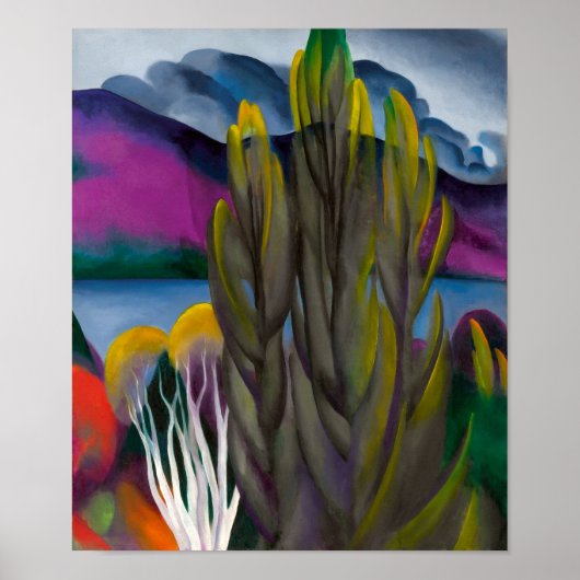 Lake George White Birch Georgië O'keeffe | Poster (Voorkant)