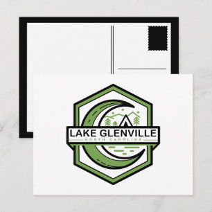 LAKE GLENVILLE maan hexa Briefkaart