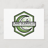 LAKE GLENVILLE maan hexa Briefkaart (Voorkant)