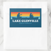 Lake Glenville North Carolina Canoe Rechthoekige Sticker (Tas)