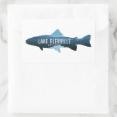 Lake Glenville North Carolina Fish Rechthoekige Sticker (Tas)