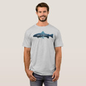 Lake Glenville North Carolina Fish T-shirt (Voorkant volledig)